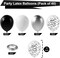Black Silver Confetti Latex Balloons,60pcs 12 inch Black White Silver Metallic Chrome and Silver Confetti Balloons for Birthday, Baby Shower, Wedding, and Silver Theme Party Decoration